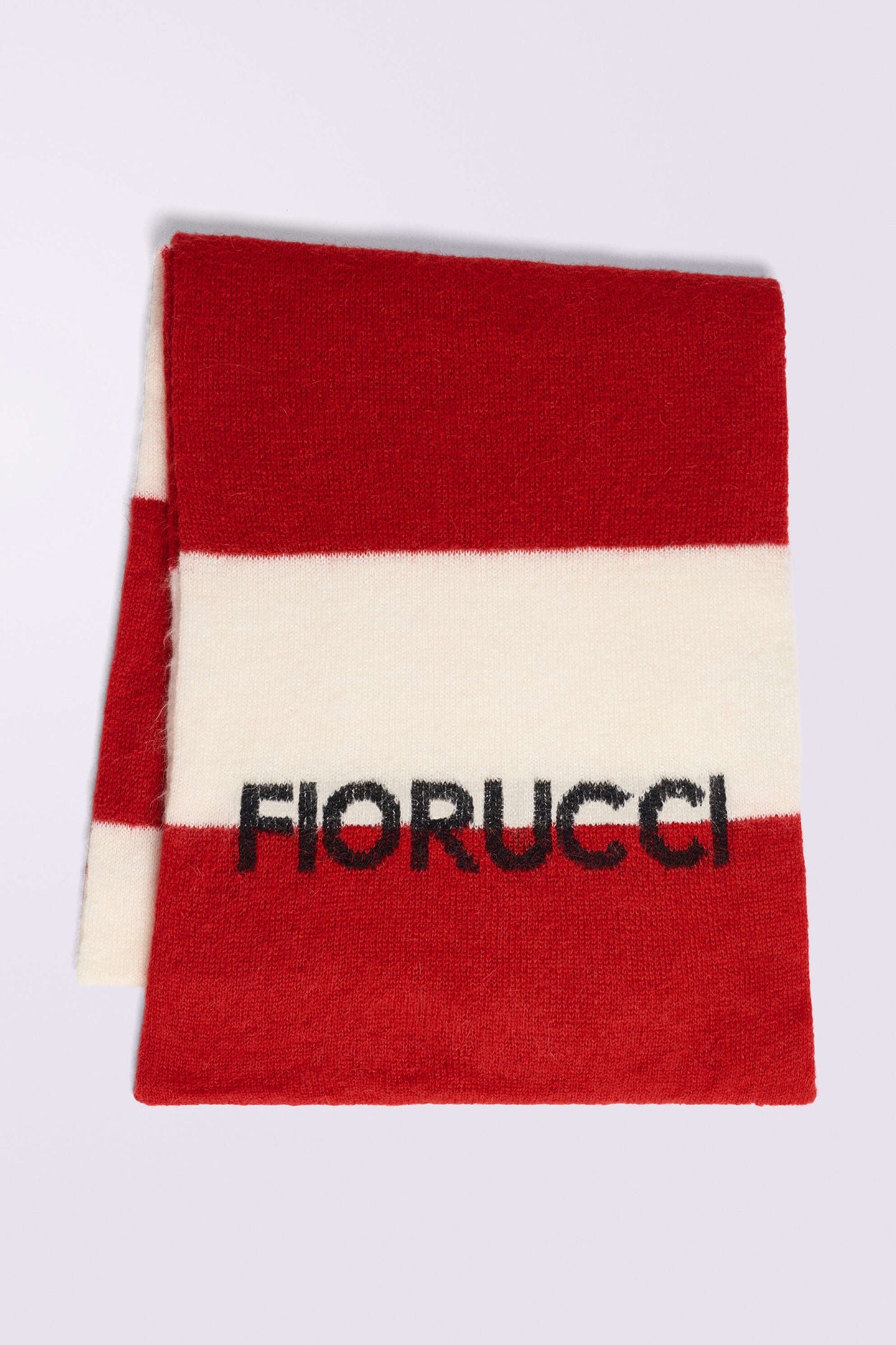 Stripe Logo Scarf Red