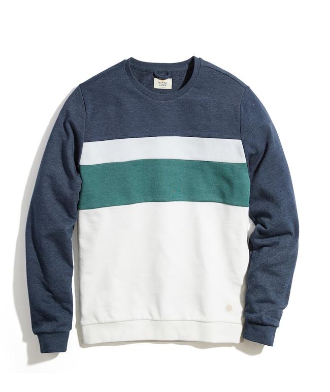 Colorblock crewneck online